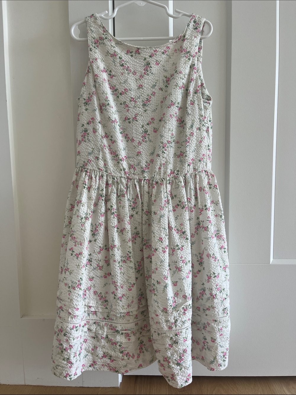 Polo Ralph Lauren Girls Cream Floral Sleeveless Dress